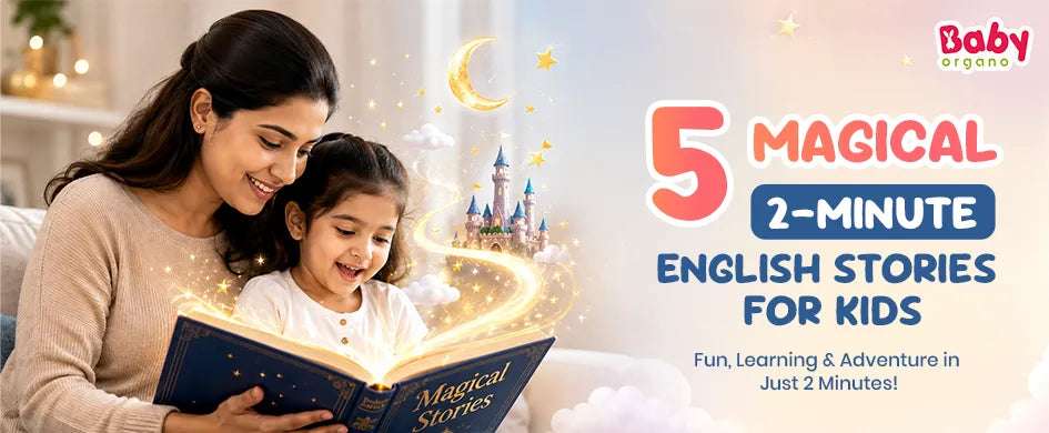 5 Magical 2-Minute English Stories for Kids: Teach Big Values to Toddlers