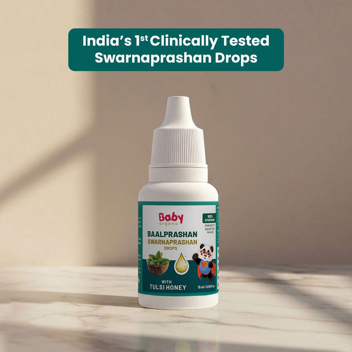 Tulsi Honey Swarnaprashan Drops — India's #1 Clinically Tested Immunity Booster for Kids (0–15 Years)