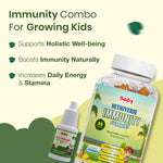 Natural Immunity Essentials for Kids | Nutriverse Immunity Gummies (30 Gummies/Pack) + Baalprashan Suvarnaprashan Drops