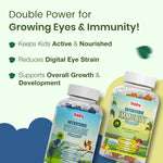 Eye & Immunity Wellness Duo for Kids| Nutriverse Eyecare Gummies + Nutriverse Immunity Gummies (30 Gummies/Pack)