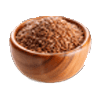 Bowl of flaxseeds