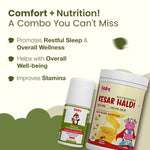 Immunity, Growth & Cold Relief Combo for Kids| Nutriverse Kesar Haldi Milk Mix + Natural Cold Relief Roll-On