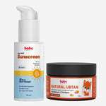 Nature’s Shield & Shine Skin Care Combo for Kids | Ayurshild Sunscreen + Natural Ubtan