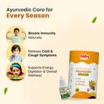 Daily Immunity & Cold Relief Combo for Kids| Baalprashan Suvarnaprashan Drops (15ml) + Nutriverse Cold Care Gummies (30 Gummies/Pack)