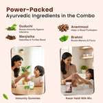 Growth & Immunity Booster Combo for Kids| Nutriverse Chocovita + Nutriverse Immunity Gummies (30 Gummies/Pack)