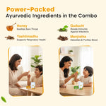 Nutriverse Gummies Combo for Kids | Nutriverse Cold & Cough Gummies + Nutriverse Immunity Gummies (30 Gummies/Pack)