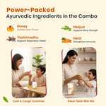 Cold & Immunity Shield Combo for Kids| Nutriverse Cold & Cough Gummies + Kesar Haldi Milk Mix