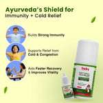 BabyOrgano Ayurveda’s shield for immunity and cold relief - builds immunity, supports congestion relief, aids recovery