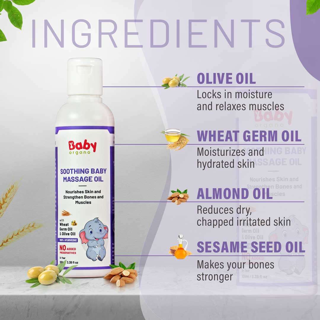 Babyorgano Ayurvedic Baby Massage Oil Ingredients