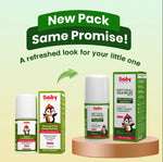 BabyOrgano Natural Cold Relief Roll-On new pack – 100% Ayurvedic formula with organic eucalyptus oil for safe and effective cough and cold relief in babies.