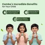 Kid's Overall Protection Combo for Kids| Swarnaprashan Drops + Mosquito Repellent Spray + Natural Cold Relief Roll-On