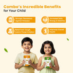 Nutriverse Gummies Combo for Kids | Nutriverse Cold & Cough Gummies + Nutriverse Immunity Gummies (30 Gummies/Pack)
