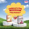 BabyOrgano Children's Day Special Offer – Get a Free Product on a Minimum Purchase of Rs. 999 featuring Chocovita Milk Mix, Kesar Haldi Daily Mix, and Natural Lip Balm