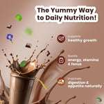 Chocolate milk powder for kids – boosts immunity, memory, and growth – Nutriverse Chocovita Milk Mix with Ayurvedic herbs