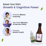 Brain Booster Combo for Kids | Swarnaprashan Drops (15ml) + Ayurvedic Shankhpushpi Syrup (200ml)