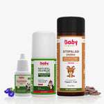 Cold & Cough Defense Combo for Kids | Suvarnaprashan Drops + Natural Cold Relief Roll-On + Sitopaladi Churna