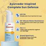 BabyOrgano Sunscreen for Kids – SPF 50, PA+++, water-resistant sun protection with rosemary and manjistha for age 2+