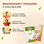 Healthy & Tasty Immunity Combo for Kids| Nutriverse Kesar Haldi Milk Mix + Nutriverse Immunity Gummies (30 Gummies/Pack)