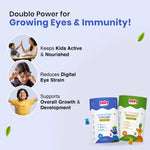 Eye & Immunity Wellness Duo for Kids| Nutriverse Eyecare Gummies + Nutriverse Immunity Gummies (30 Gummies/Pack)