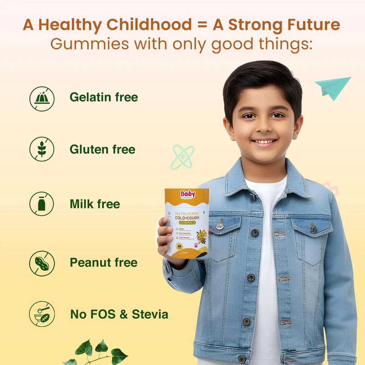 A healthy childhood equals a strong future – Nutriverse gummies with only good ingredients