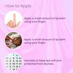 Apply a small amount of BabyOrgano Ayurvedic lip balm daily with fingertip to keep lips soft, nourished, and protected
