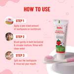 Herbal Kids Toothpaste | Strawberry Flavour | 6+ Months