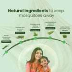 Natural mosquito repellent for babies and kids with eucalyptus, citronella, neem, palmarosa, and lemongrass oils for safe protection