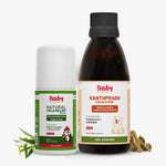 Kanthprash Cough Syrup and Natural Cold Relief Roll-On combo for kids – Ayurvedic relief for cough, cold, and blocked nose