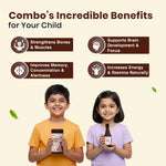 Brain & Growth Booster Combo for Kids| Shankhpushpi Syrup + Nutriverse Chocovita Milk Mix