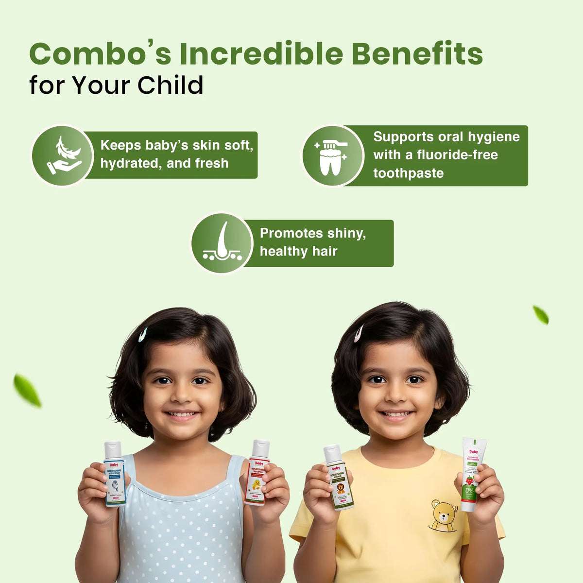 EasyGo Travel Kit for Baby Care | Wash + Lotion + Shampoo + Toothpaste – Compact, Gentle & Travel-Friendly Baby Care Essentials