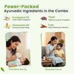 Kid’s Cold & Cough Relief Combo for Kids| Cold Relief Roll-On + Sitopaladi Churna