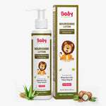 BabyOrgano nourishing body lotion with wheatgerm & ylang ylang oil, natural & ayurvedic for soft, smooth skin in babies and kids.