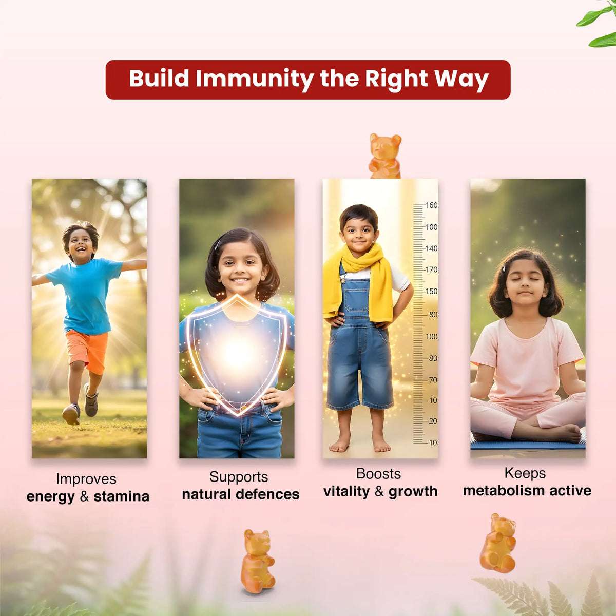 Nutriverse kids immunity gummies – boosts stamina, energy, and natural defences