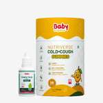 BabyOrgano Panch Tulsi Drops with Nutriverse Cold & Cough Gummies mango flavor – natural kids combo for seasonal immunity, throat soothing and congestion relief with Tulsi and Yashtimadhu