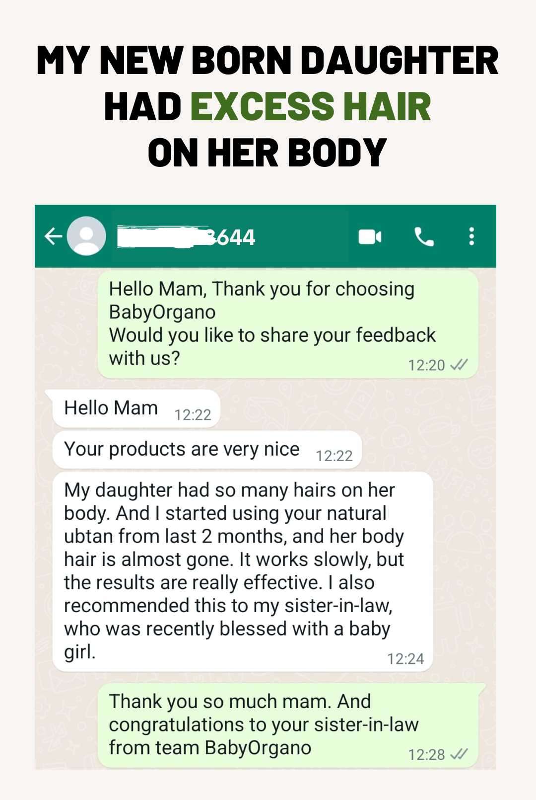 Ubtan Excess Hair On Body