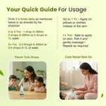 Powerful Cold & Immunity Combo for Kids | Panch Tulsi Drops + Natural Cold Relief Roll-On