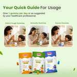 Complete Health Gummies Combo for Kids| Nutriverse Eye Care + Immunity + Nutriverse Cold & Cough Gummies (30 Gummies/Pack)