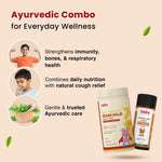 Immunity & Cold Relief Combo for Kids| Nutriverse Kesar Haldi Milk Mix + Sitopaladi Churna