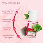 Benefits of BabyOrgano Hing Tummy Roll On – quick relief from colic & gas, easy roll-on, non-sticky, herbal baby solution