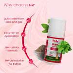 Benefits of BabyOrgano Hing Tummy Roll On – quick relief from colic & gas, easy roll-on, non-sticky, herbal baby solution