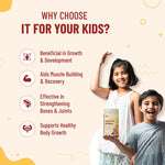 Why choose Nutriverse Kesar Haldi golden milk mix for kids – supports growth, muscle recovery, strong bones, and healthy development