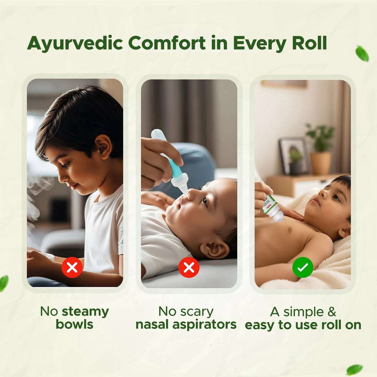 Why choose Natural Cold Relief Roll On — quick relief, easy roll-on use, non-greasy formula, effective herbal cold solution.