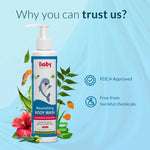 FDCA approved natural baby body wash – chemical-free bath care for kids with safe herbs for soft, nourished skin