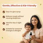 Parents trust BabyOrgano Kanthprash Ayurvedic cough syrup – non-addictive, natural, no synthetic chemicals, safe for kids.