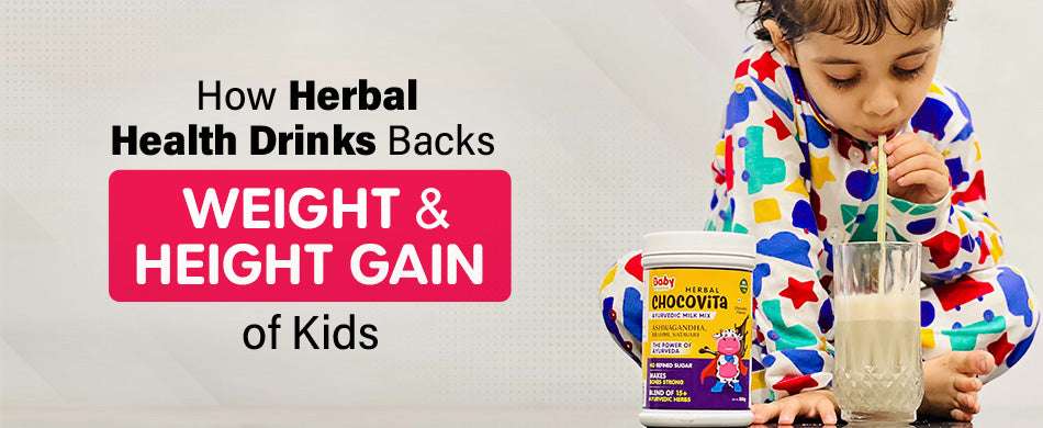 How Herbal Health Drinks Backs Weight and Height Gain of Kids