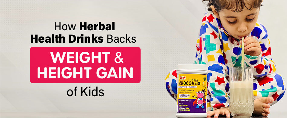 How Herbal Health Drinks Backs Weight and Height Gain of Kids