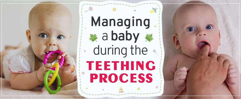 Managing a baby during the teething process