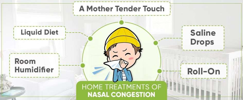 What to do if the baby is suffering from nasal congestion?