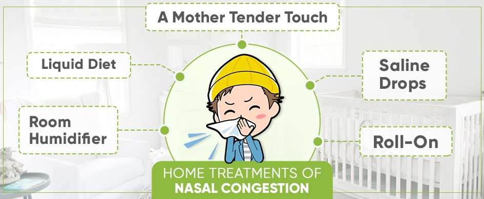 What to do if the baby is suffering from nasal congestion?