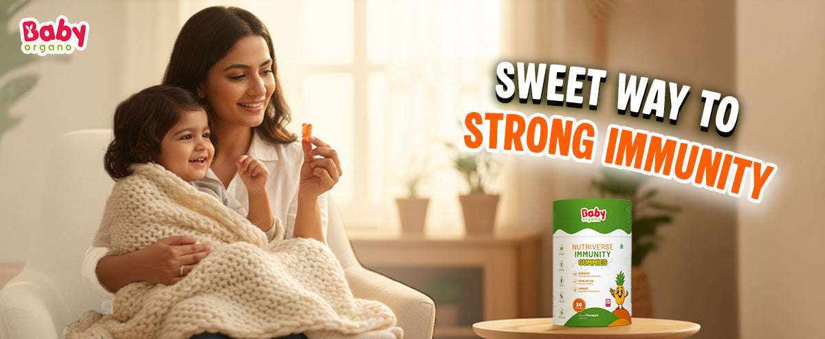 BabyOrgano Nutriverse Cold and Cough Gummies | For Cold and Cough Relief | 2+ Years main image 1